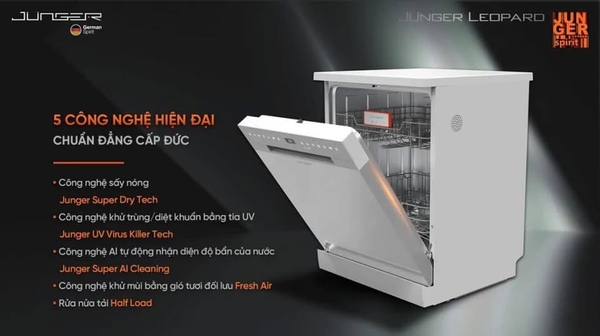 Máy rửa bát Junger Leopard DWJ-140