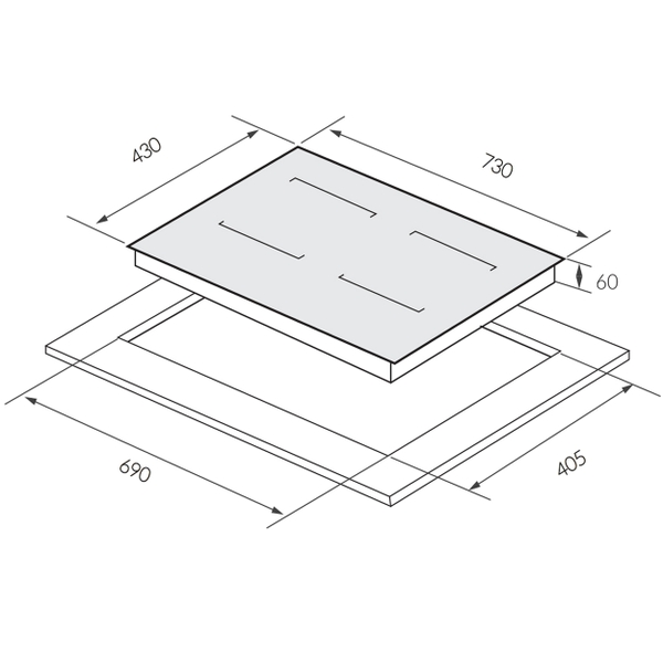 Bếp từ đôi GrandX GX IH615SE