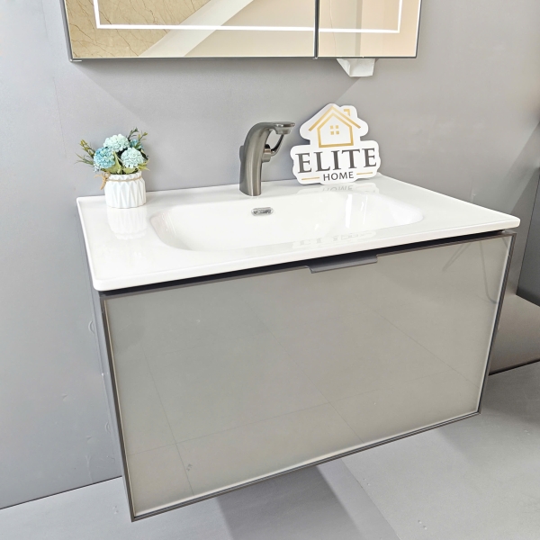 Bộ tủ chậu lavabo, tủ gương phòng tắm TC 034-80