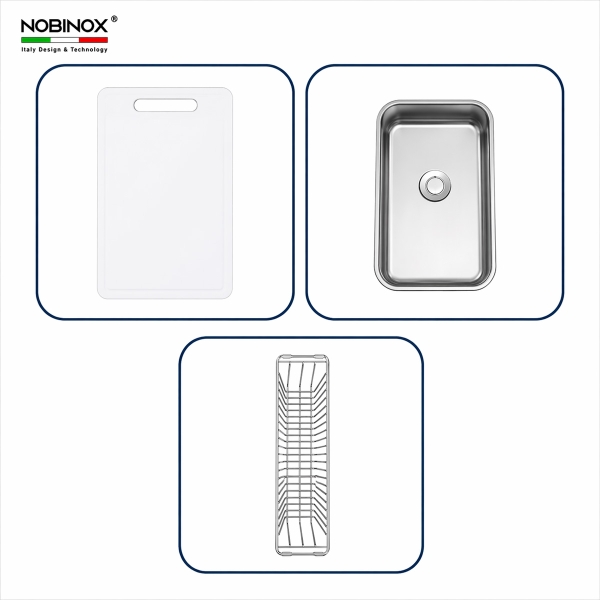 Chậu rửa bát NoBiNox NN974DT