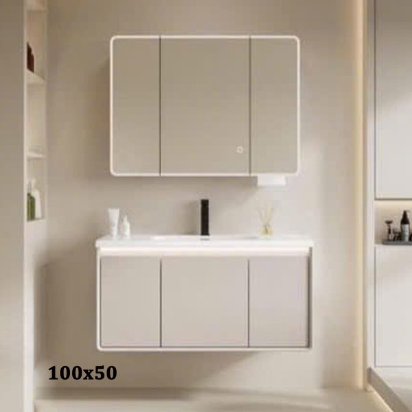 Bộ tủ chậu lavabo, tủ gương phòng tắm CR-288