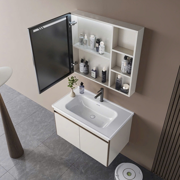 Bộ tủ chậu lavabo, tủ gương phòng tắm CR-298