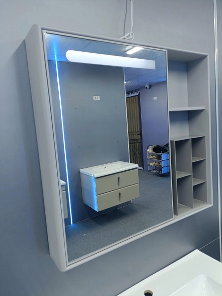 Bộ tủ chậu lavabo, tủ gương phòng tắm TC 021-80