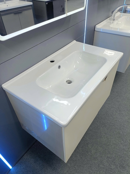 Bộ tủ chậu lavabo, tủ gương phòng tắm TC 008-80