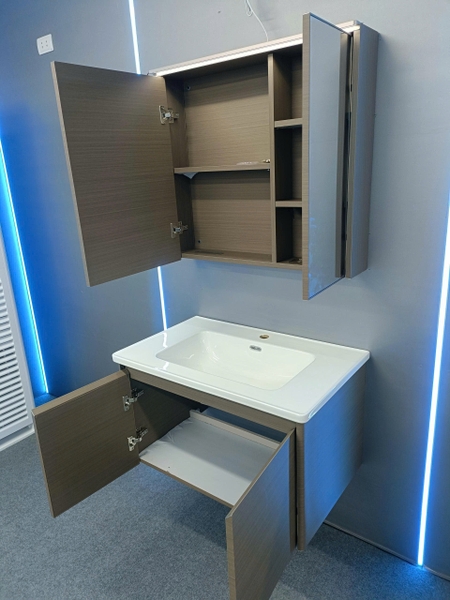 Bộ tủ chậu lavabo, tủ gương phòng tắm TC 031-80