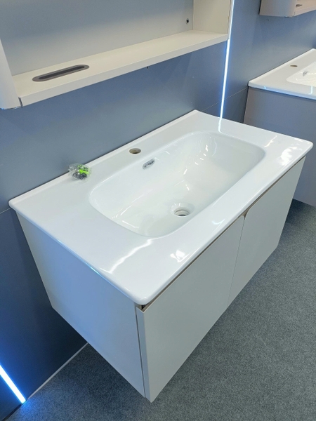 Bộ tủ chậu lavabo, tủ gương phòng tắm TC 030-80