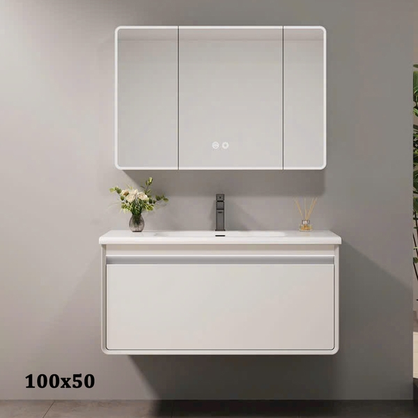 Bộ tủ chậu lavabo, tủ gương phòng tắm CR-808