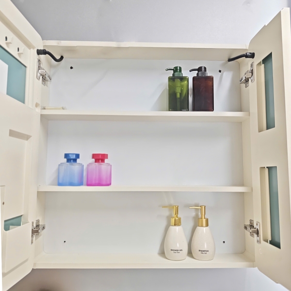 Bộ tủ chậu lavabo, tủ gương phòng tắm 2501-80