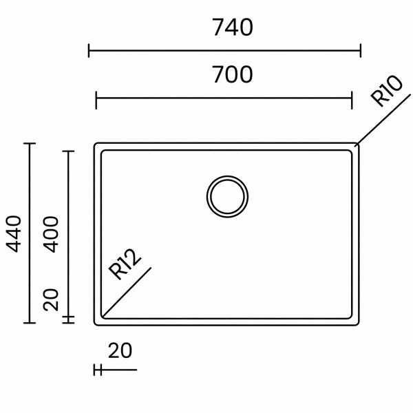 Chậu rửa bát NoBiNox NT670U
