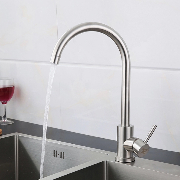 Vòi chậu rửa bát INOX 304 Tròn