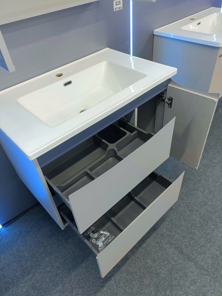 Bộ tủ chậu lavabo, tủ gương phòng tắm TC 025-80