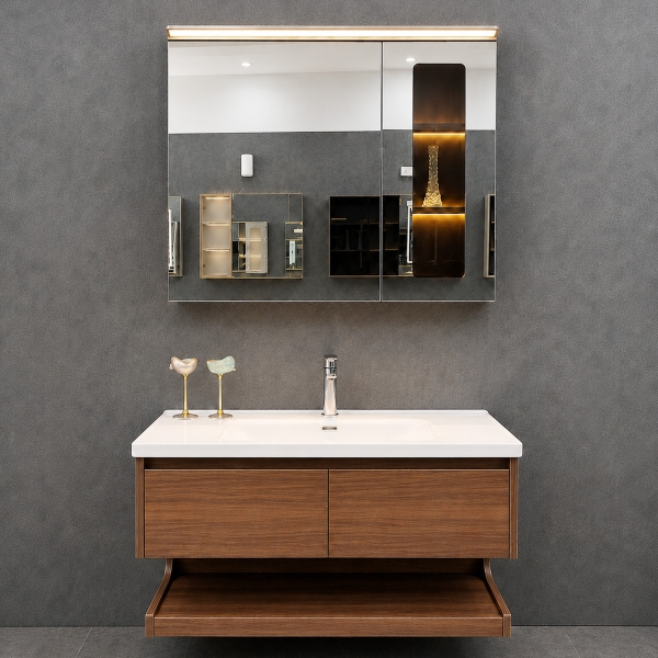 Bộ tủ chậu lavabo, tủ gương phòng tắm WLA01