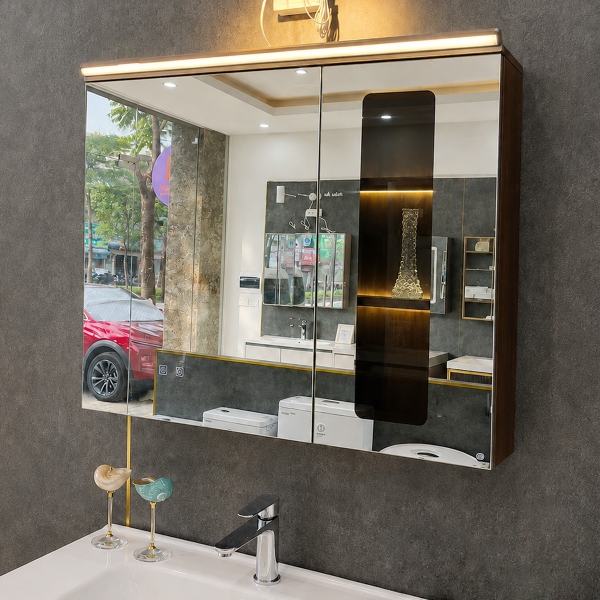 Bộ tủ chậu lavabo, tủ gương phòng tắm WLA01