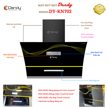 Máy hút khói khử mùi DANDY D702_KN902Y-KN