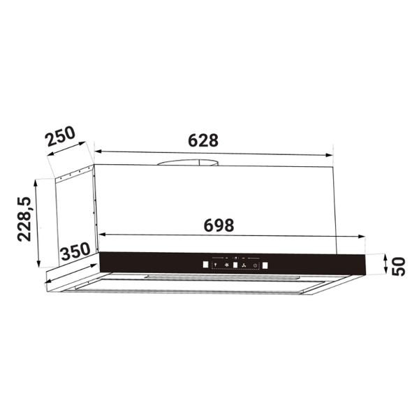 HÚT MÙI ÂM TỦ KAFF KF – TH170S/ TH170B