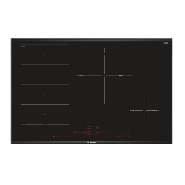 Bếp từ 4 vùng nấu Bosch PXE875DC1E series 8, vùng nấu đa nhiệm