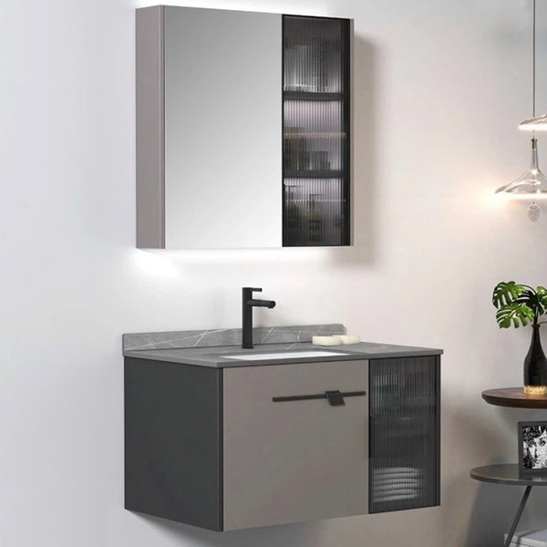 Bộ tủ chậu lavabo, tủ gương phòng tắm CR-213