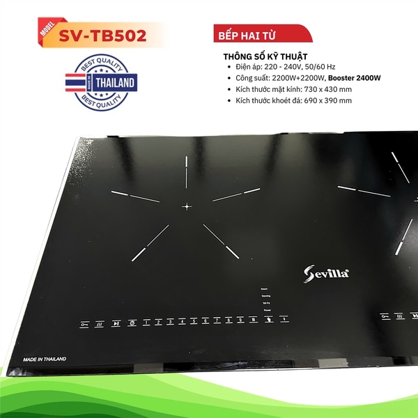 Bếp từ đôi sevilla SV TB502
