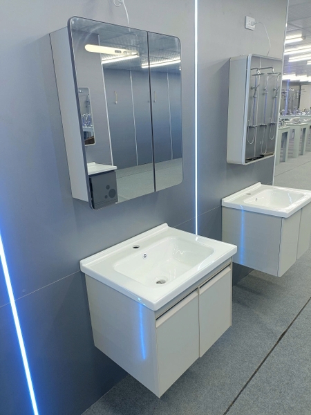 Bộ tủ chậu lavabo, tủ gương phòng tắm TC 009-60