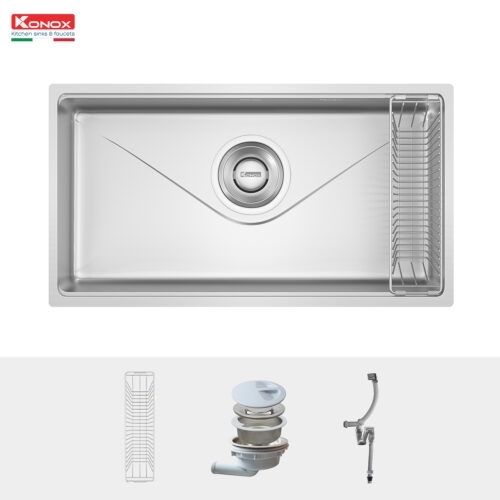 Chậu rửa bát chống xước Konox TARI 8748SR