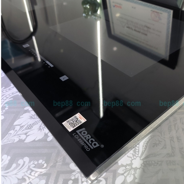 BẾP TỪ ĐÔI LORCA LCI 899 PRO | Tặng máy hút mùi | Kính Schott ceran | Bụng EGO