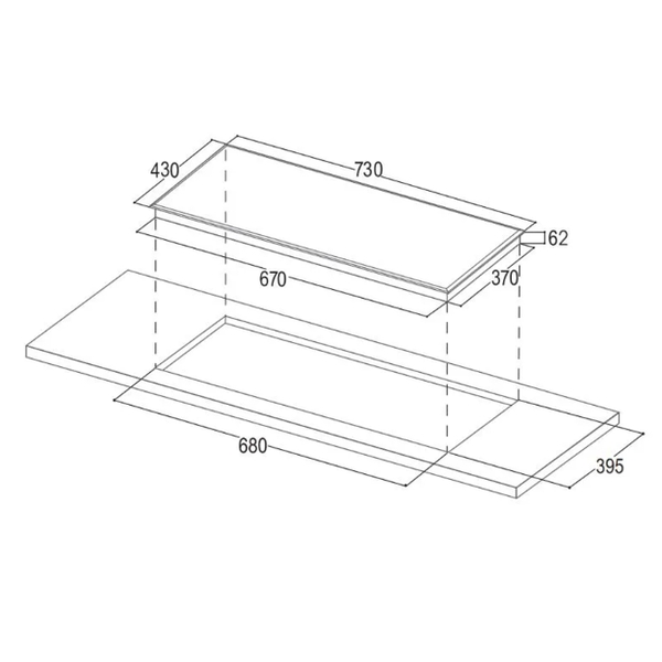Bếp từ Đôi Bauer BE 58GTC