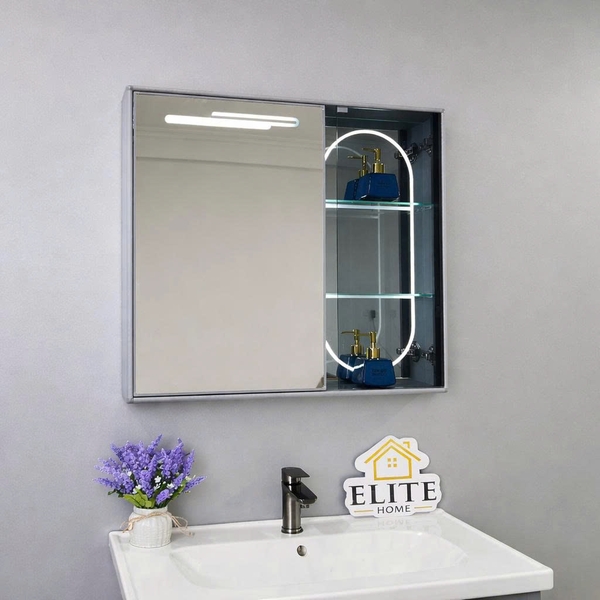 Bộ tủ chậu lavabo, tủ gương phòng tắm TC 013 - 02