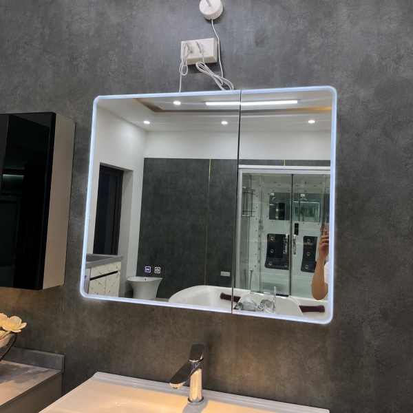 Bộ tủ chậu lavabo, tủ gương phòng tắm TC 2504