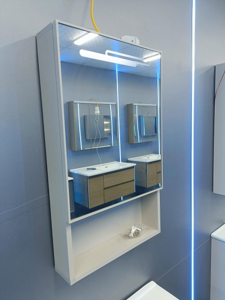 Bộ tủ chậu lavabo, tủ gương phòng tắm TC 019-50