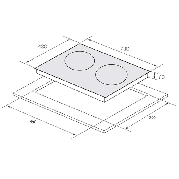 Bếp 1 từ 1 hồng ngoại Canzy CZ-TL55DT