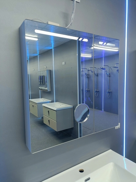 Bộ tủ chậu lavabo, tủ gương phòng tắm TC 025-80