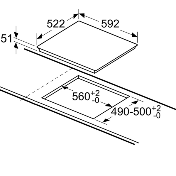 Bếp từ 4 vùng nấu Bosch PIE631FB1E