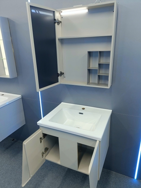 Bộ tủ chậu lavabo, tủ gương phòng tắm TC 017-60