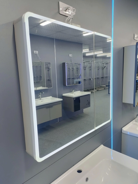 Bộ tủ chậu lavabo, tủ gương phòng tắm TC 008-80