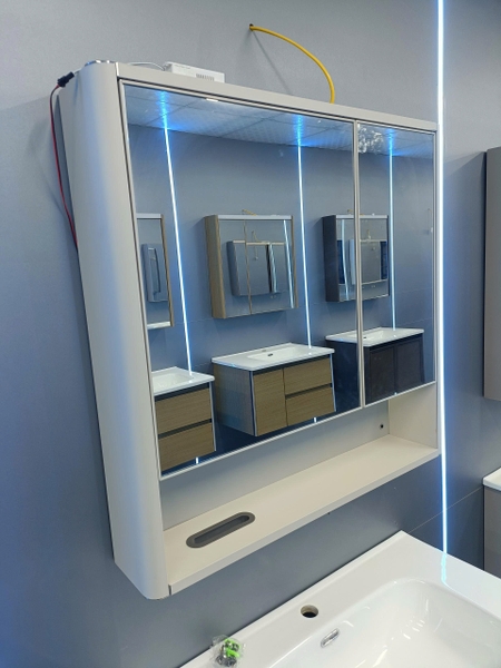 Bộ tủ chậu lavabo, tủ gương phòng tắm TC 030-80