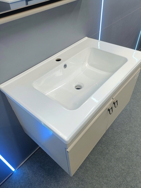 Bộ tủ chậu lavabo, tủ gương phòng tắm TC 002-80