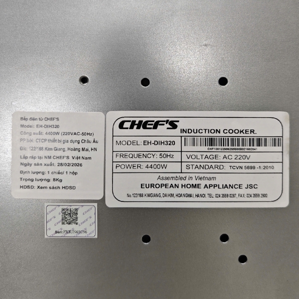 Bếp từ đôi Chef's EH-DIH320