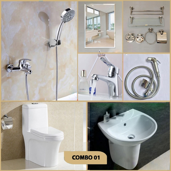 Combo phòng tắm, combo nhà tắm 01