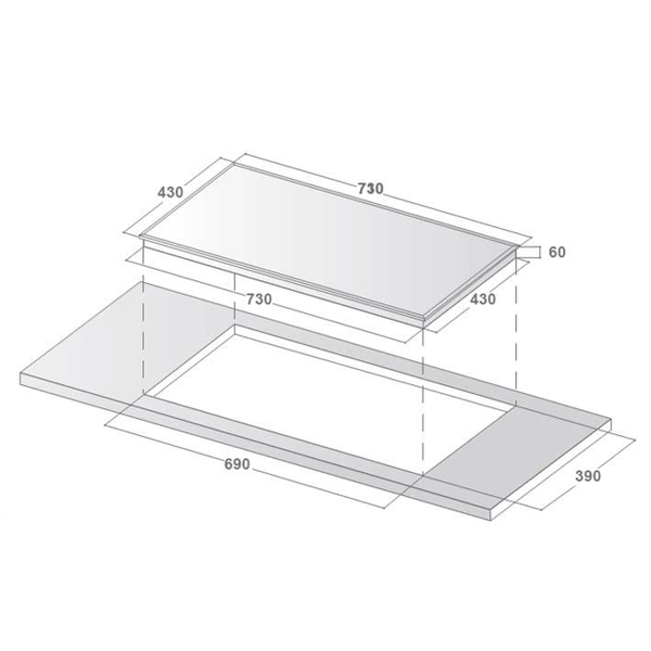 Bếp từ đôi Lorca TA 117 PRO