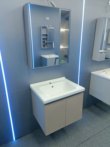 Bộ tủ chậu lavabo, tủ gương phòng tắm TC 029-60