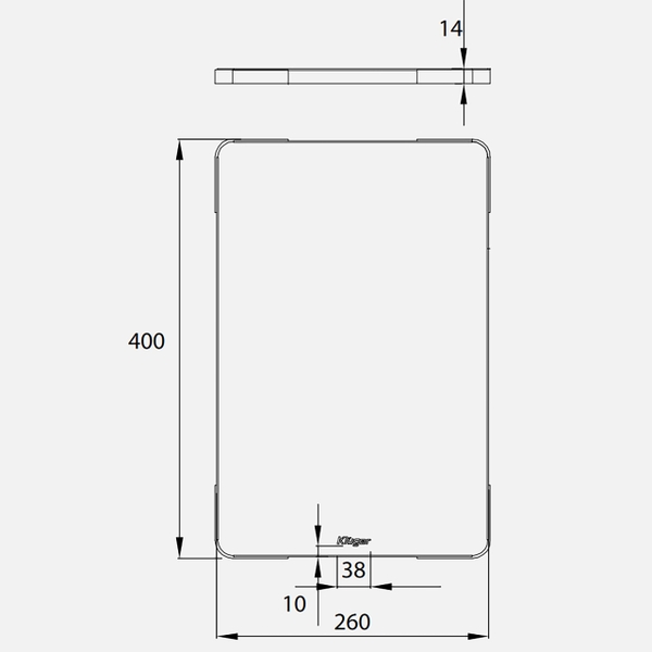 Thớt inox Kluger KCB – 121FB