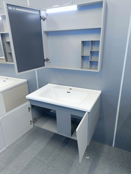 Bộ tủ chậu lavabo, tủ gương phòng tắm TC 018-80