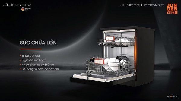 Máy rửa bát Junger Leopard DWJ 183 VG