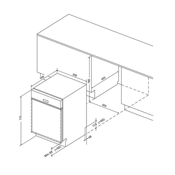 Máy rửa bát Eurosun SMS78EU12ES