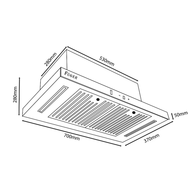 Máy hút mùi âm tủ Fuger FG X579D