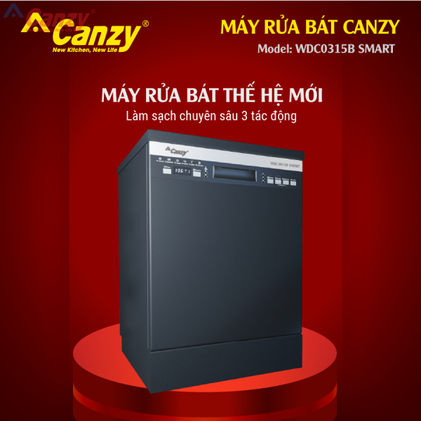 Máy rửa bát canzy WDC0315B SMART