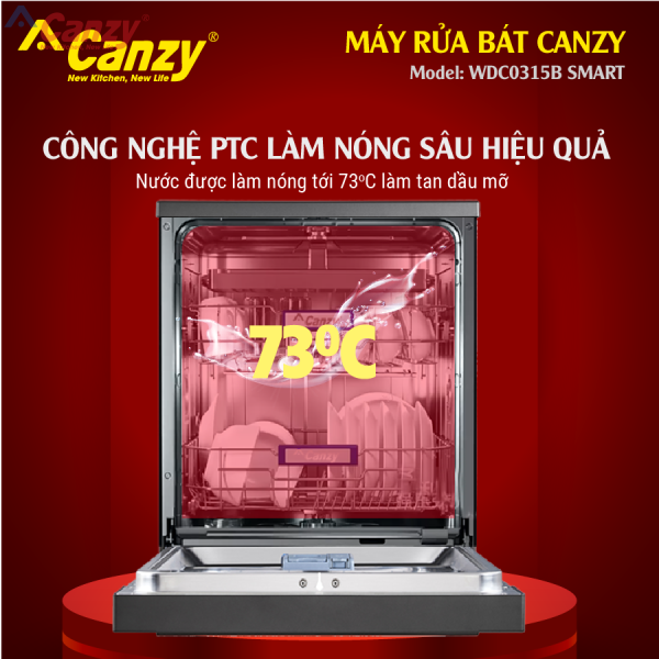 Máy rửa bát canzy WDC0315B SMART