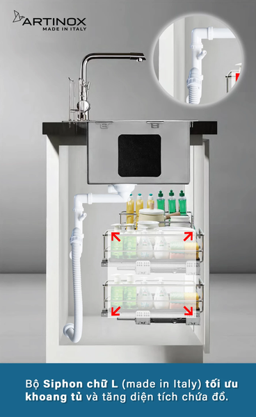 Chậu rửa bát NoBiNox NA885U