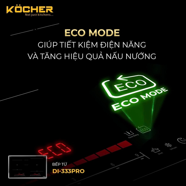 Bếp 2 từ Kocher DI 333 Pro Tặng máy hút mùi 350D