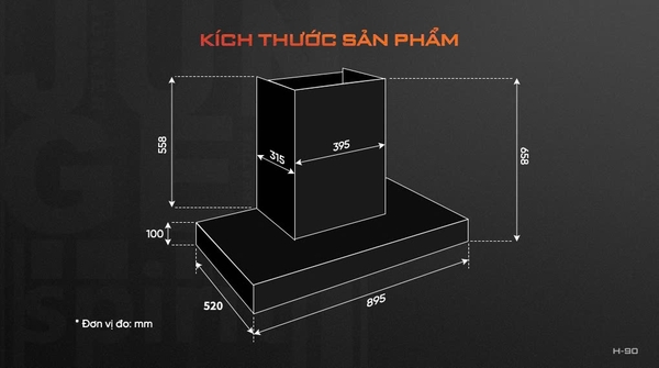 Máy hút mùi Junger H-90